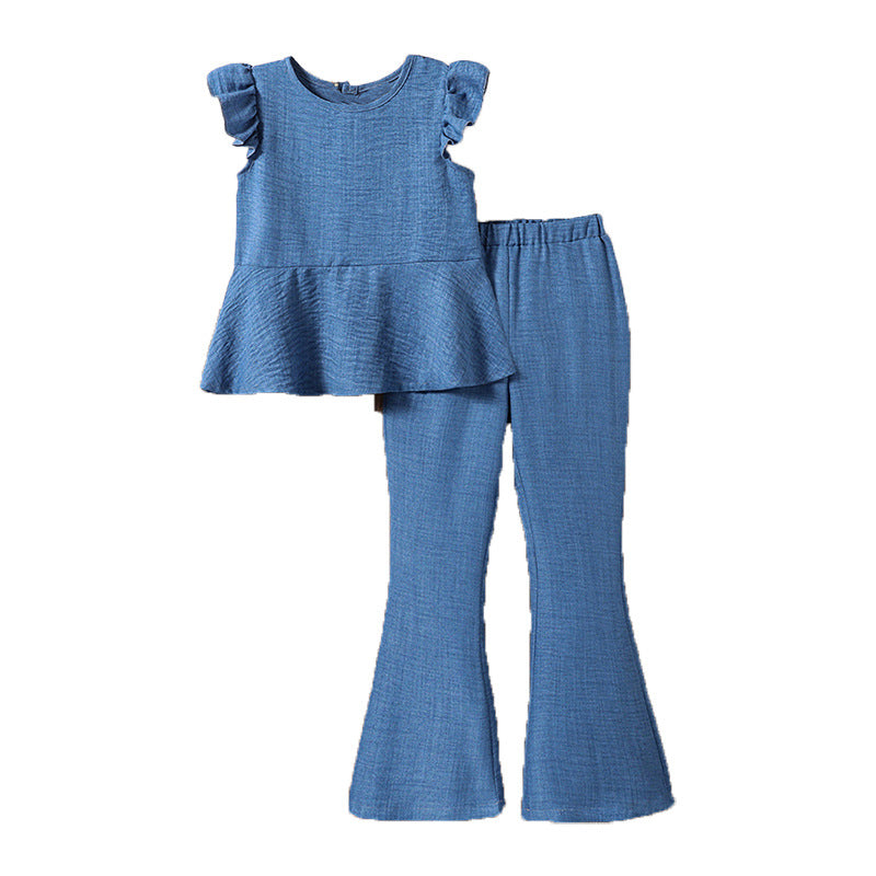 Girls Top with Trousers
