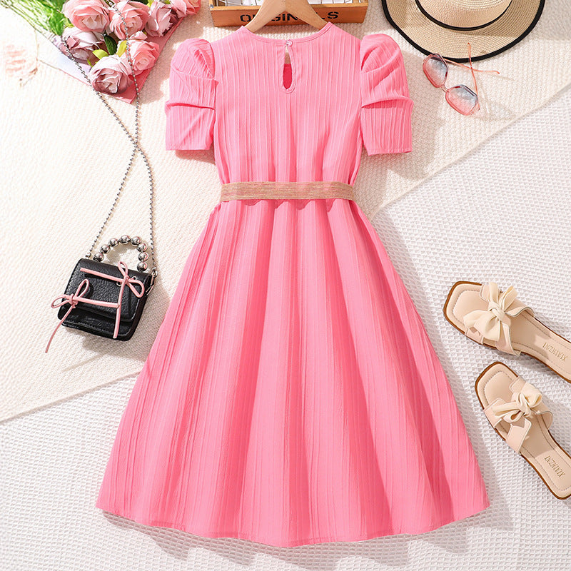 Women Solid A-Line Midi Dress