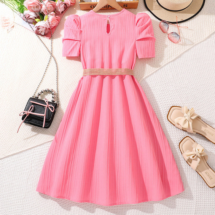 Women Solid A-Line Midi Dress
