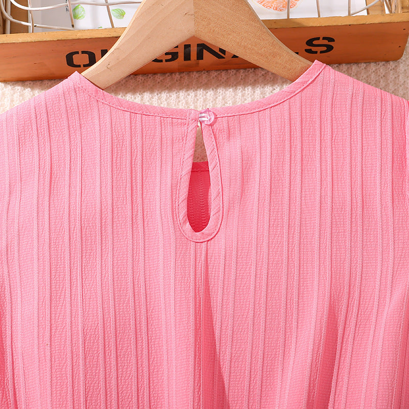 Women Solid A-Line Midi Dress