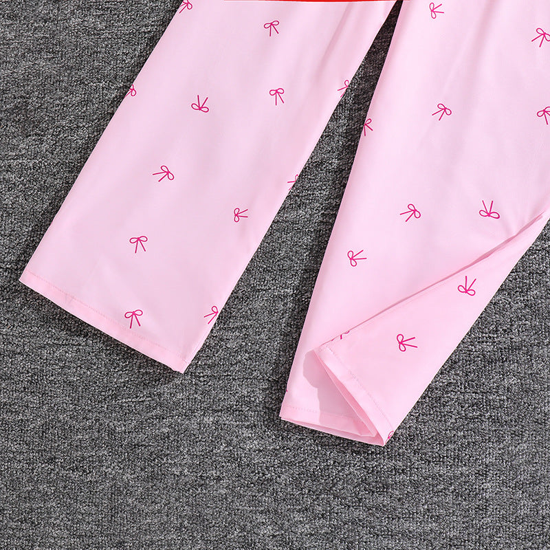 Girls Printed Long Sleeves Shirt With Trousers