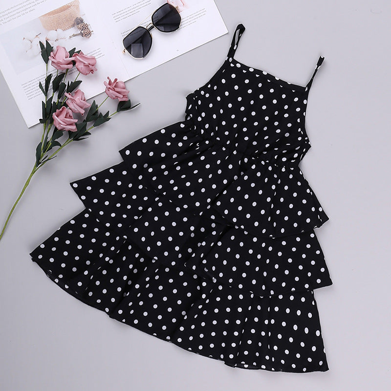 Girls Black & Blue Shirt With Dress
