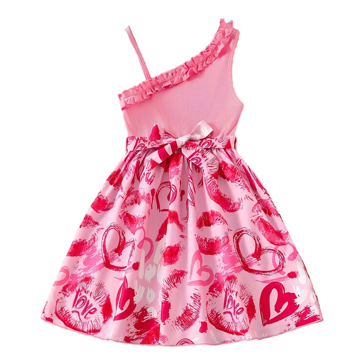 Girls Floral Print Fit & Flare Dress