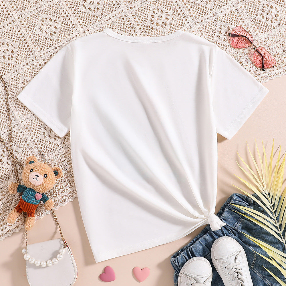 Girls Graphic Printed T-shirt