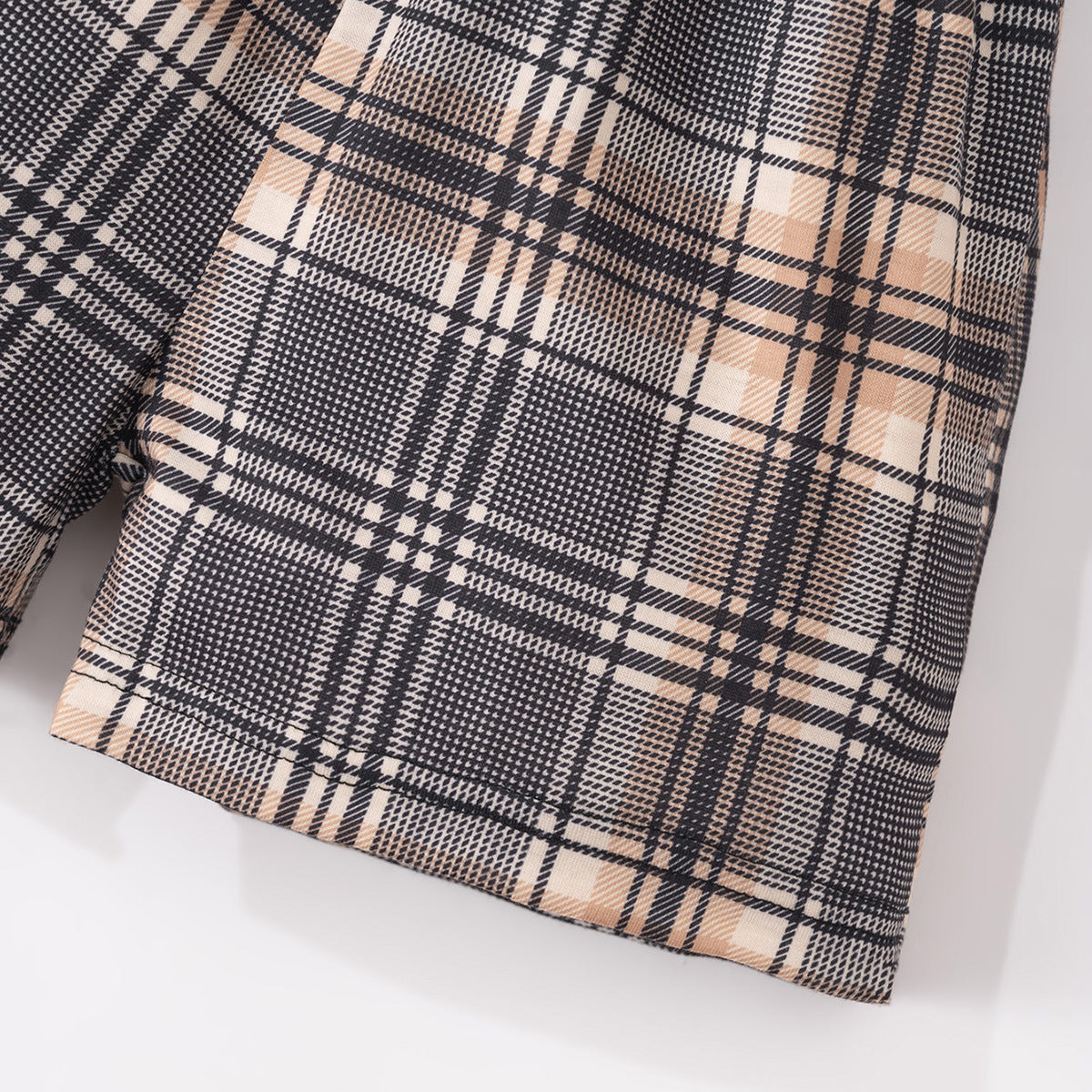 Boys Checked T-shirt With Short