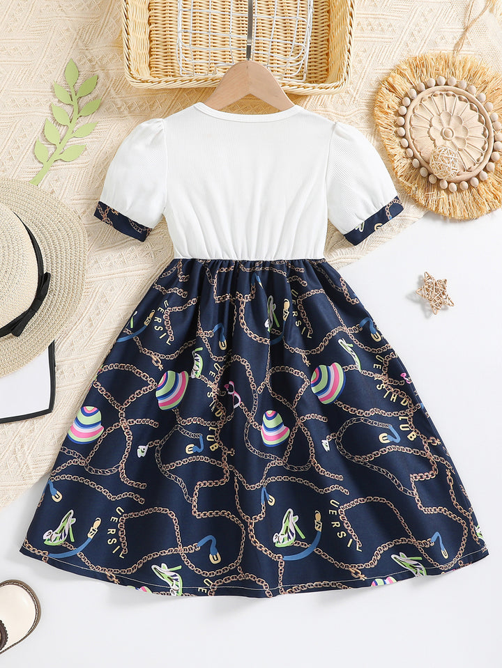 Girls Fit & Flare Maxi Dress
