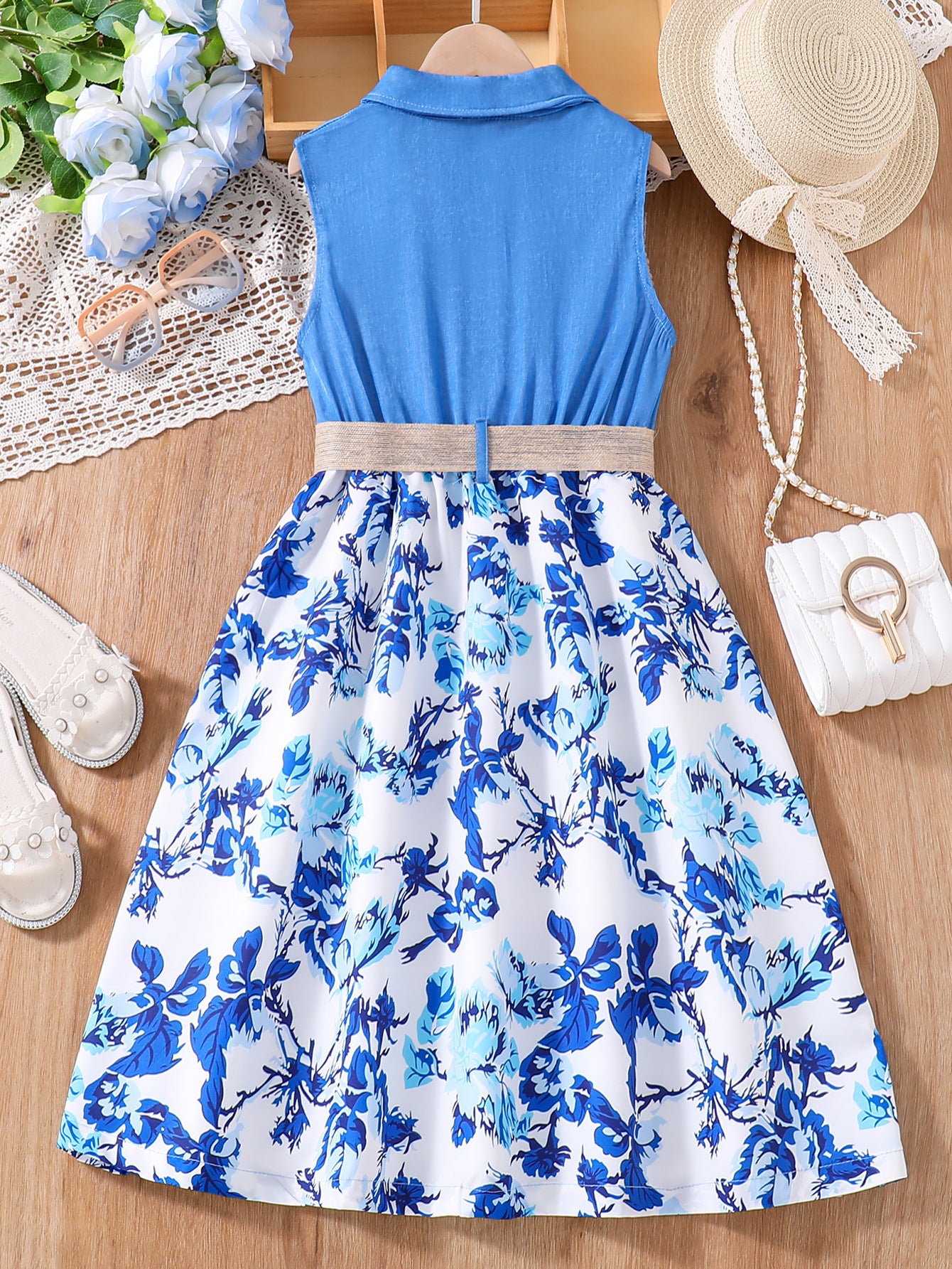 Floral Print Fit & Flare Dress