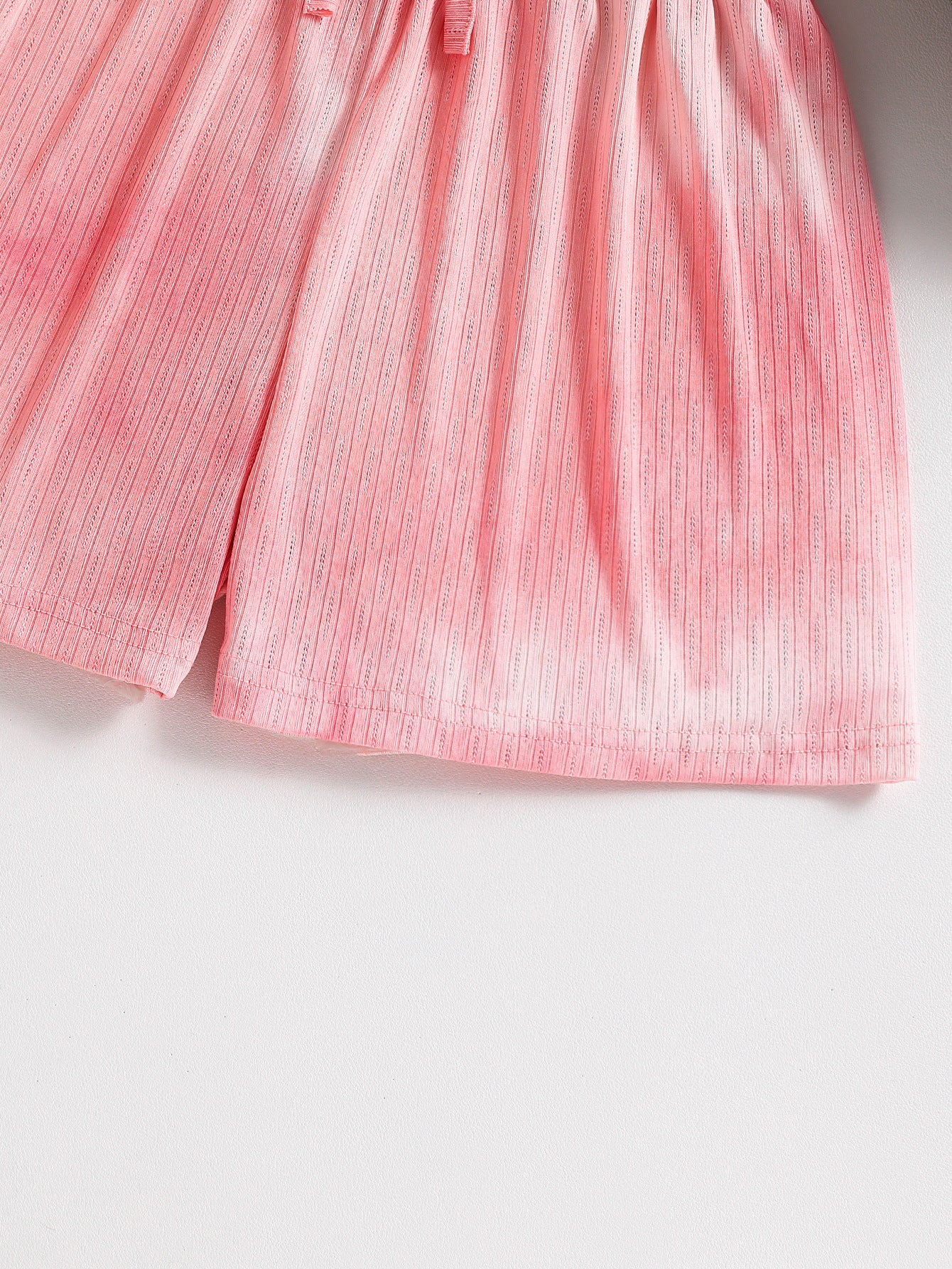 Girls Dyed Top and Shorts Set