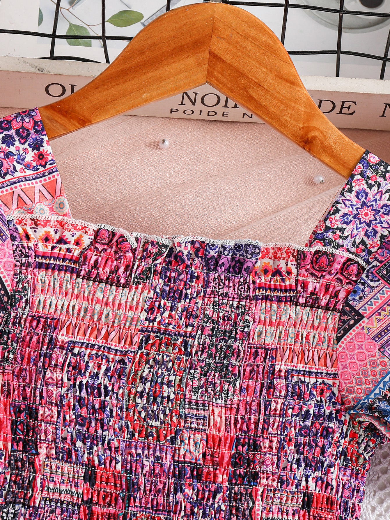 Girls Bohemian Print Fit & Flare Dress