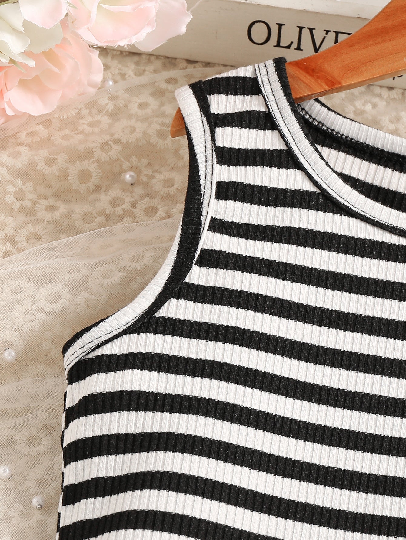 Girls Striped Bodycon Dress
