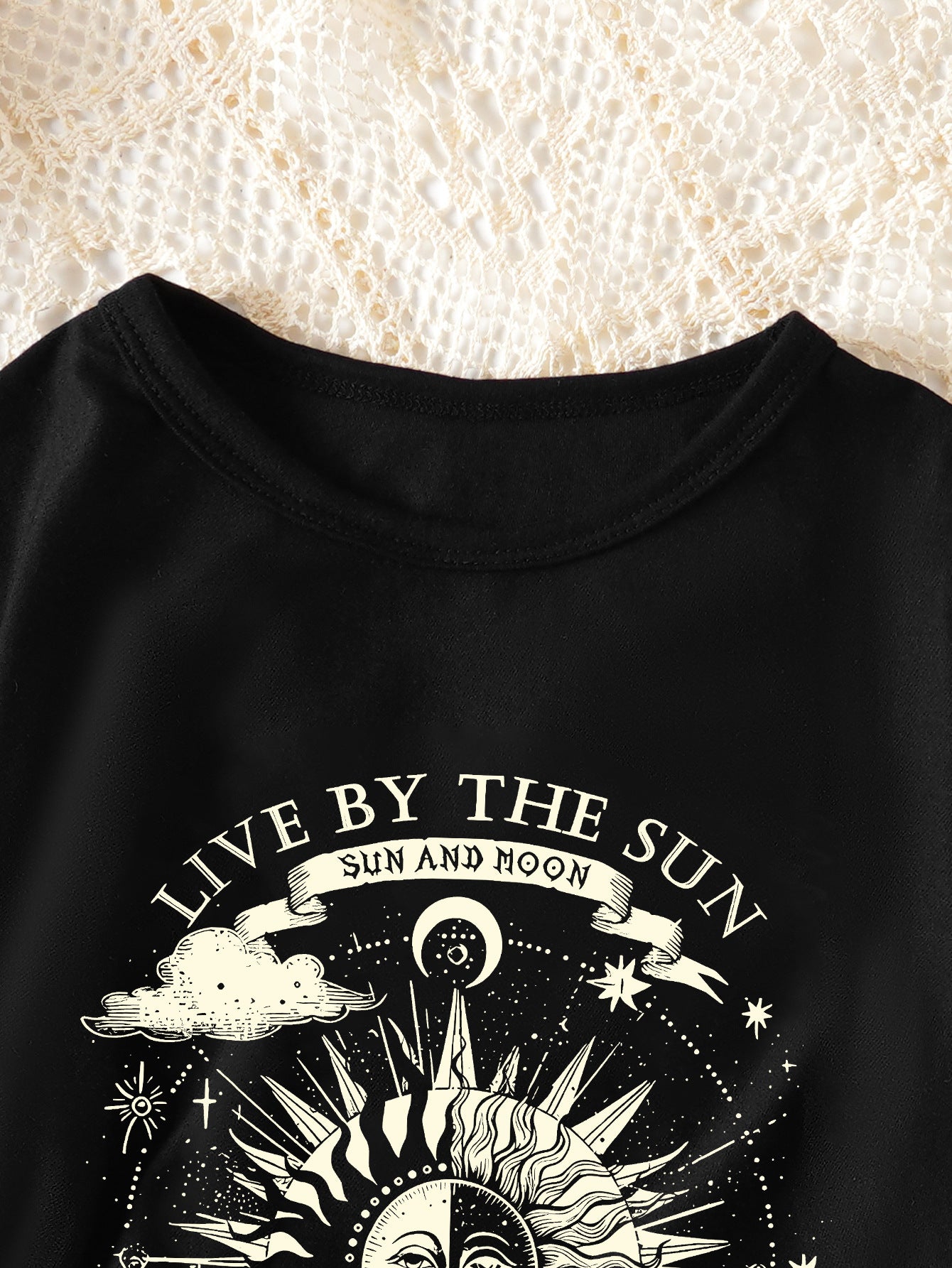 Boys Printed Tropical Applique T-shirt