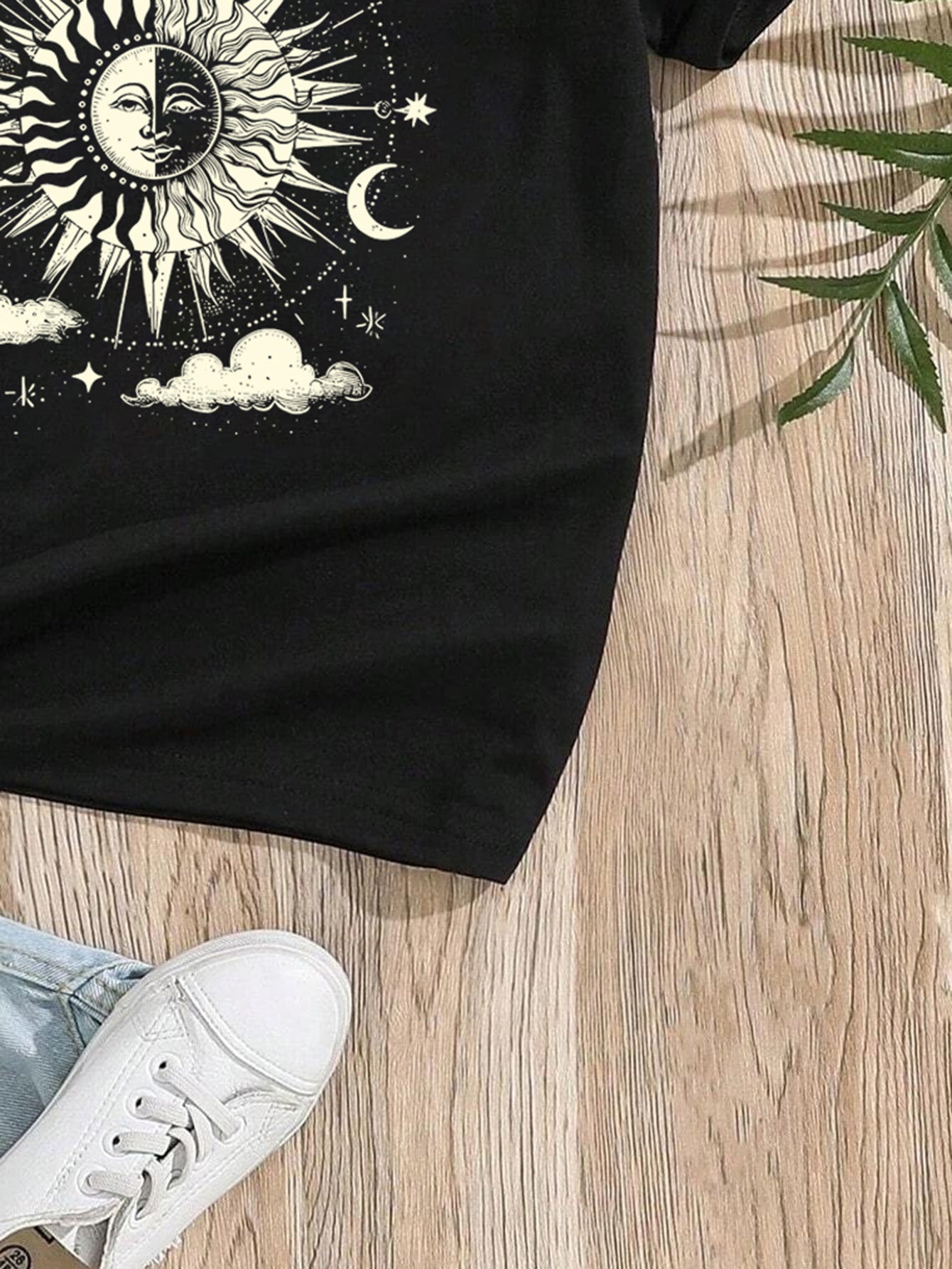 Boys Printed Tropical Applique T-shirt