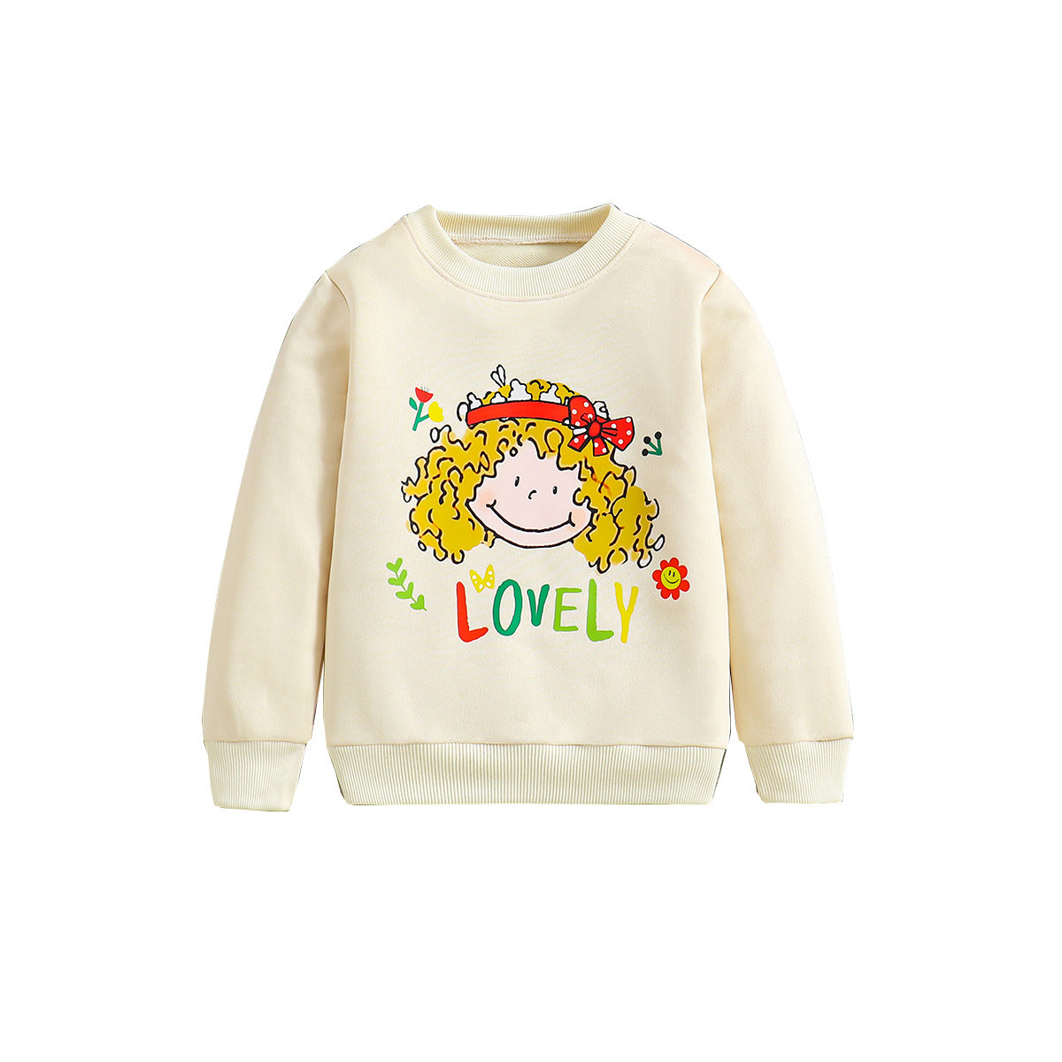 Girls Graphic Printed Pullover