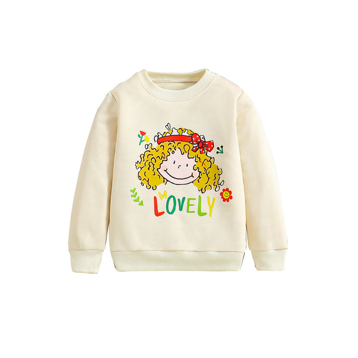 Girls Graphic Printed Pullover