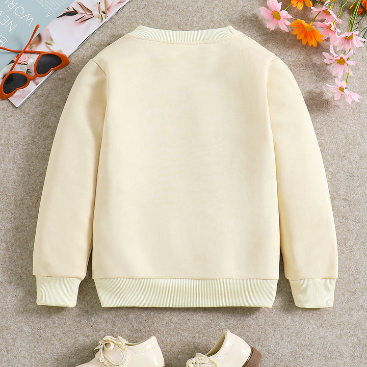 Girls Graphic Printed Pullover