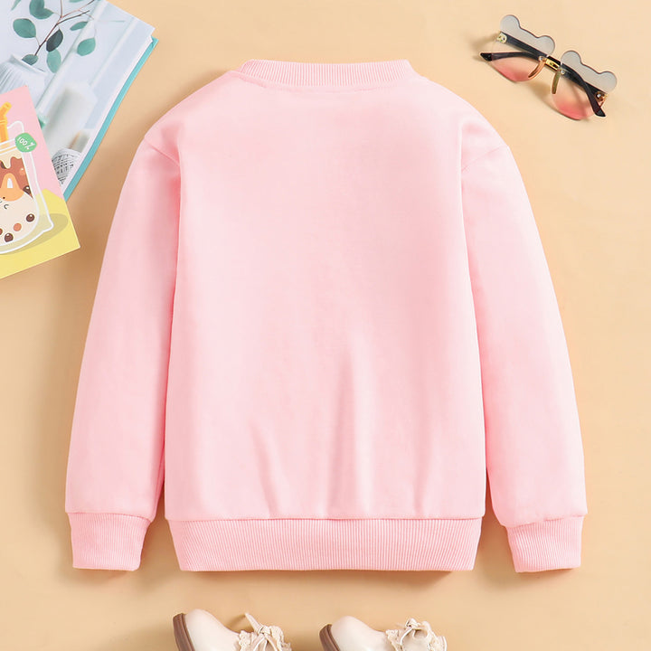 Girls Graphic Printed Pullover
