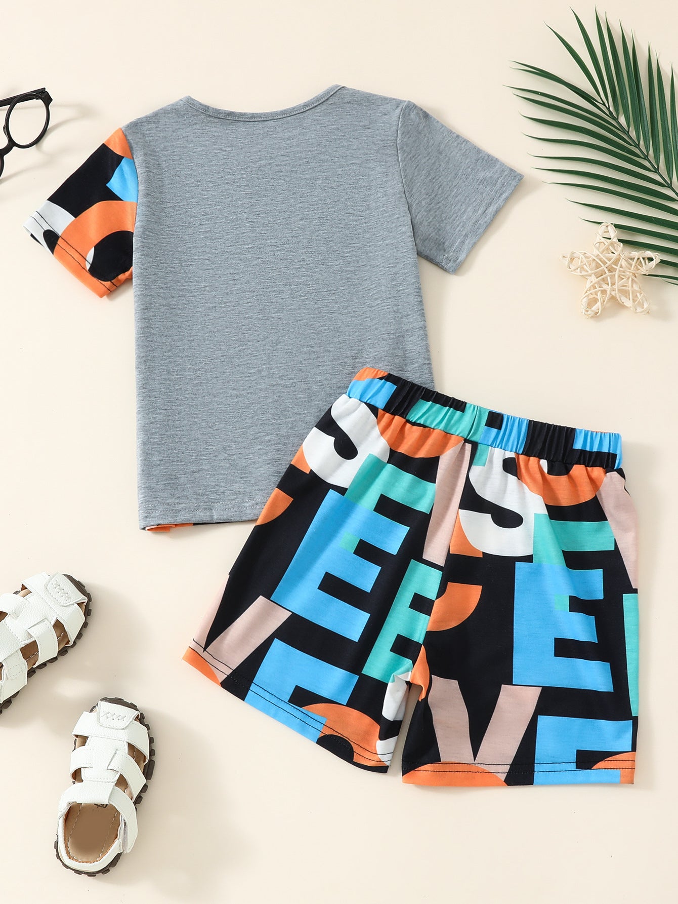 Boys Printed T-shirt with Short