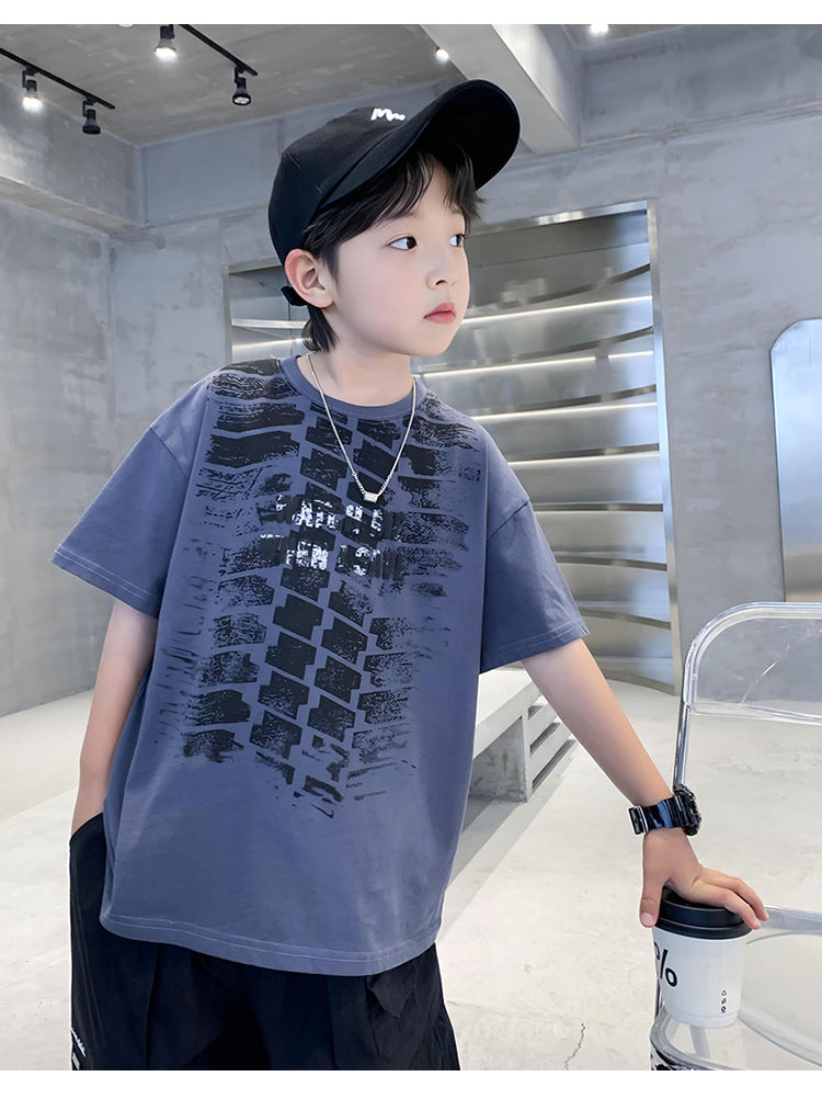 Boys Printed Extended Sleeves T-shirt