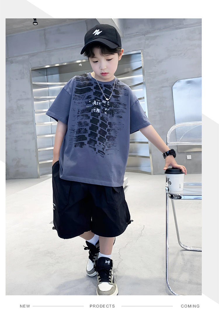 Boys Printed Extended Sleeves T-shirt