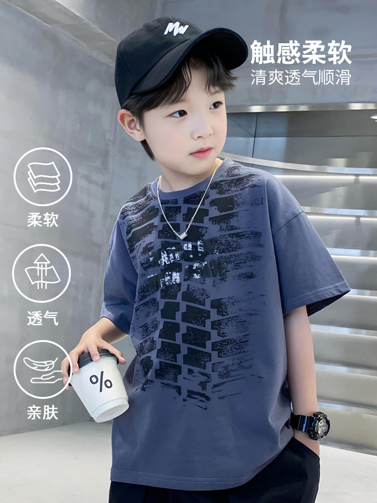 Boys Printed Extended Sleeves T-shirt