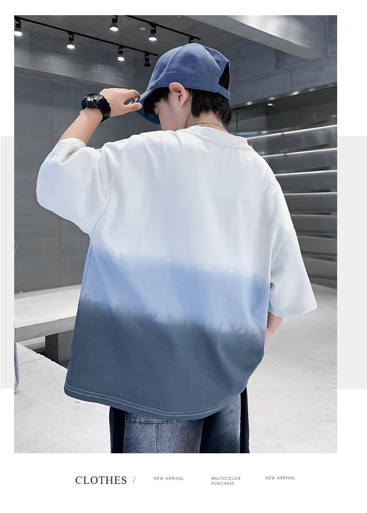 Boys Dyed Extended Sleeves T-shirt