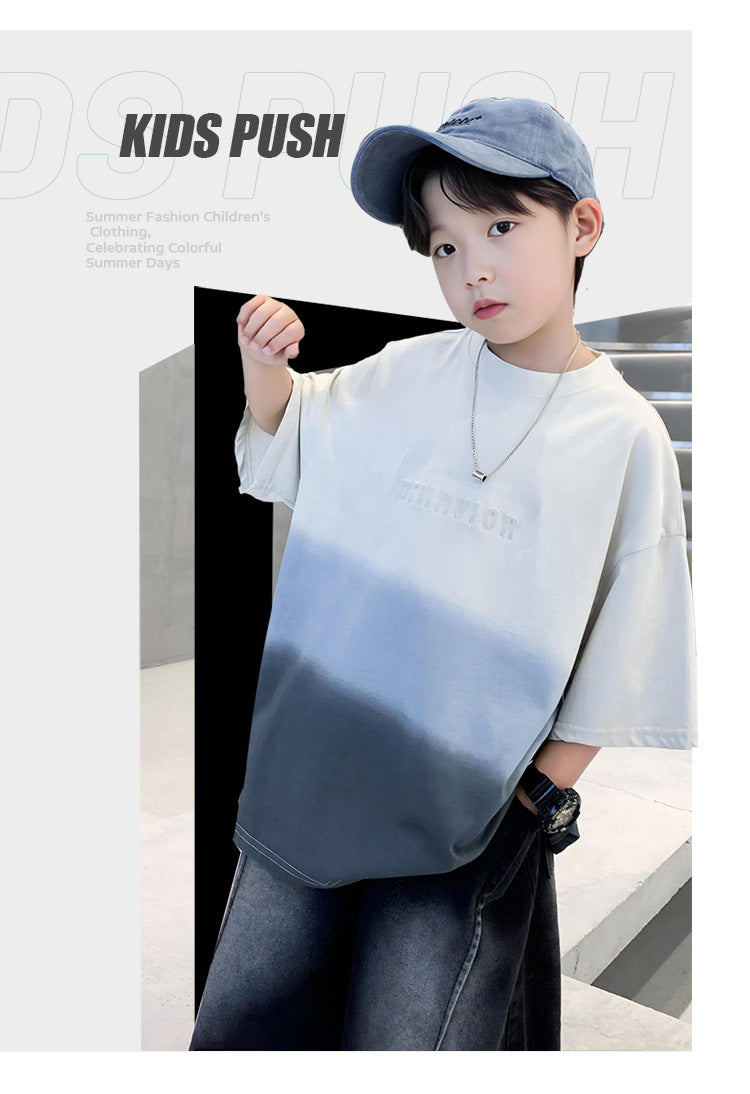 Boys Dyed Extended Sleeves T-shirt