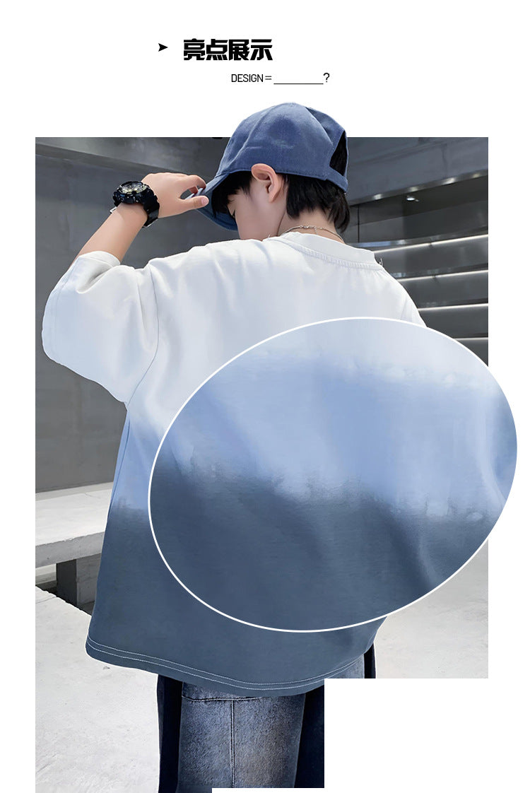 Boys Dyed Extended Sleeves T-shirt
