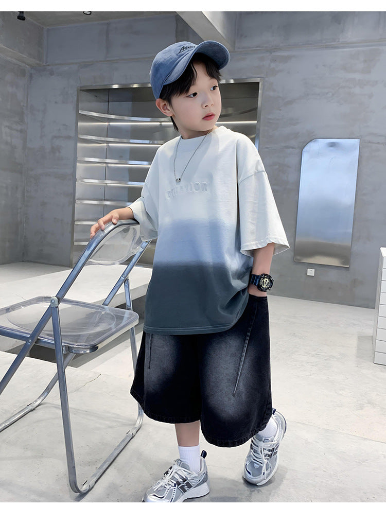 Boys Dyed Extended Sleeves T-shirt