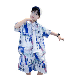 Boys Printed Shirt with Shorts