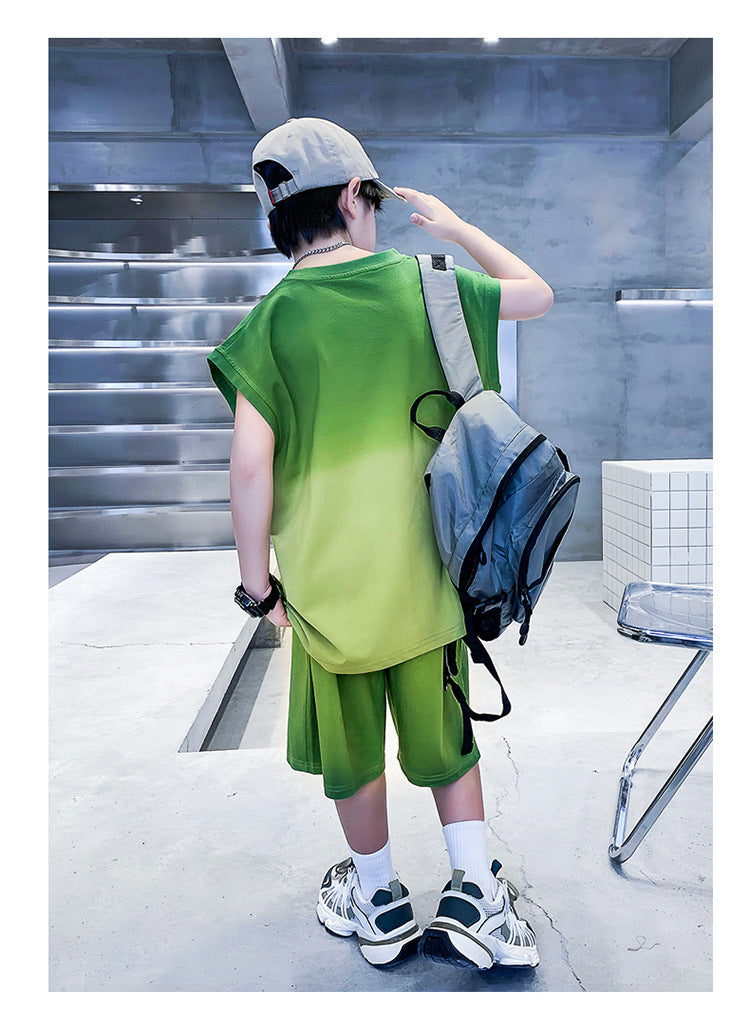 Boys Printed T-shirt with Shorts