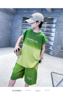 Boys Printed T-shirt with Shorts