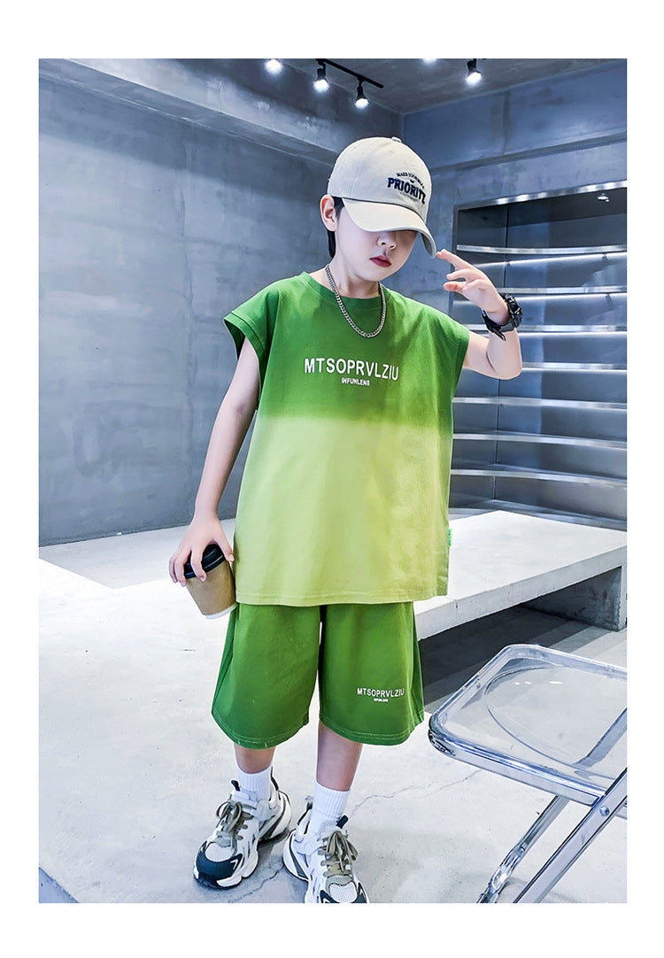 Boys Printed T-shirt with Shorts