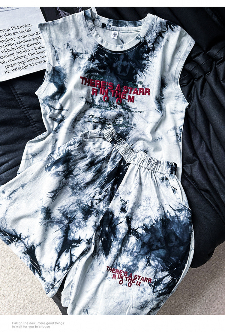 Boys Printed T-shirt with Shorts