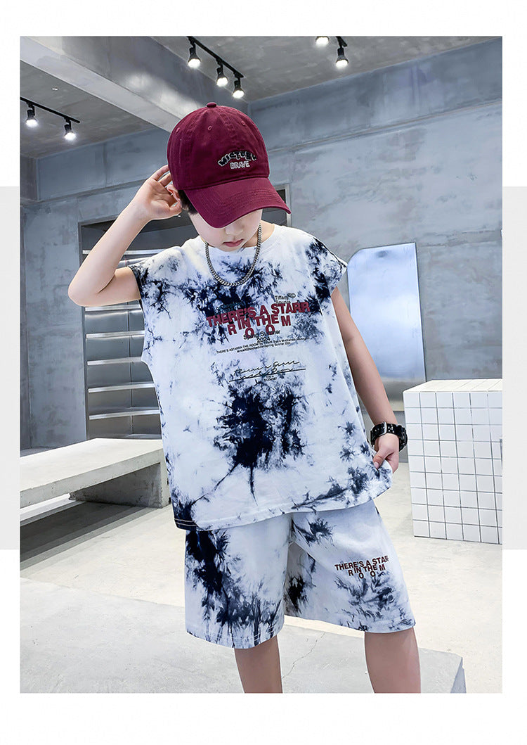 Boys Printed T-shirt with Shorts