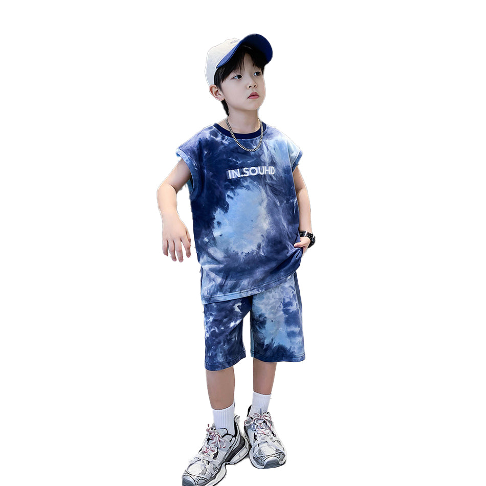Boys Printed T-shirt with Shorts
