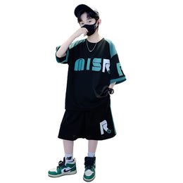 Boys Printed T-shirt with Shorts