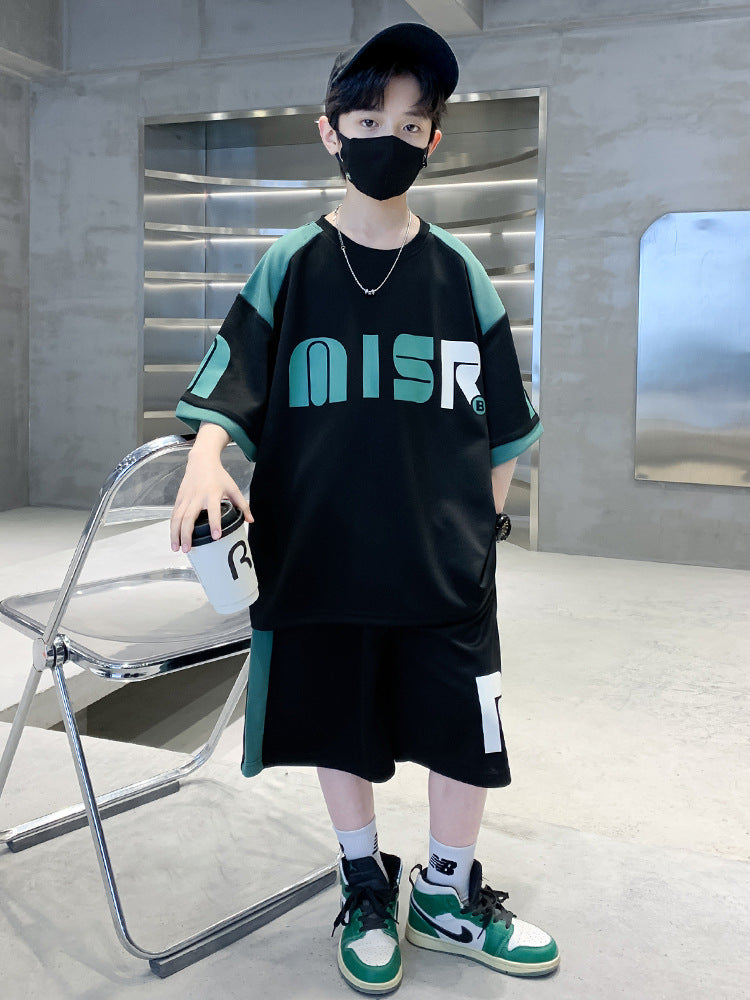 Boys Printed T-shirt with Shorts