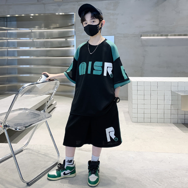 Boys Printed T-shirt with Shorts