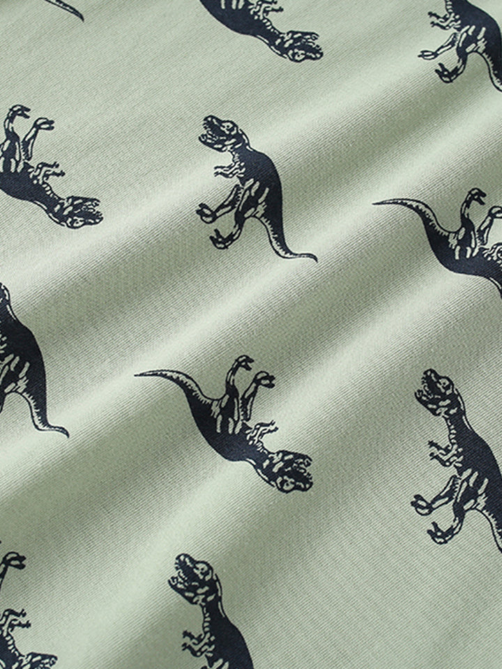 Boys Printed Pure Cotton T-shirt With Shorts