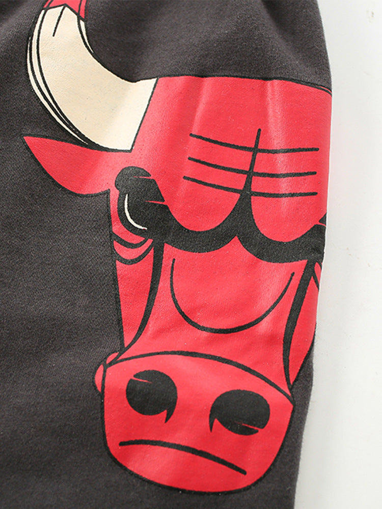 Boys Printed T-shirt with Shorts