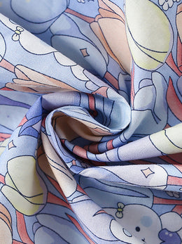 Girls Floral Printed Fit & Flare Dress