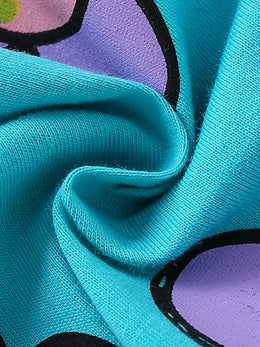 Girls Printed Pure Cotton T-shirt With Shorts