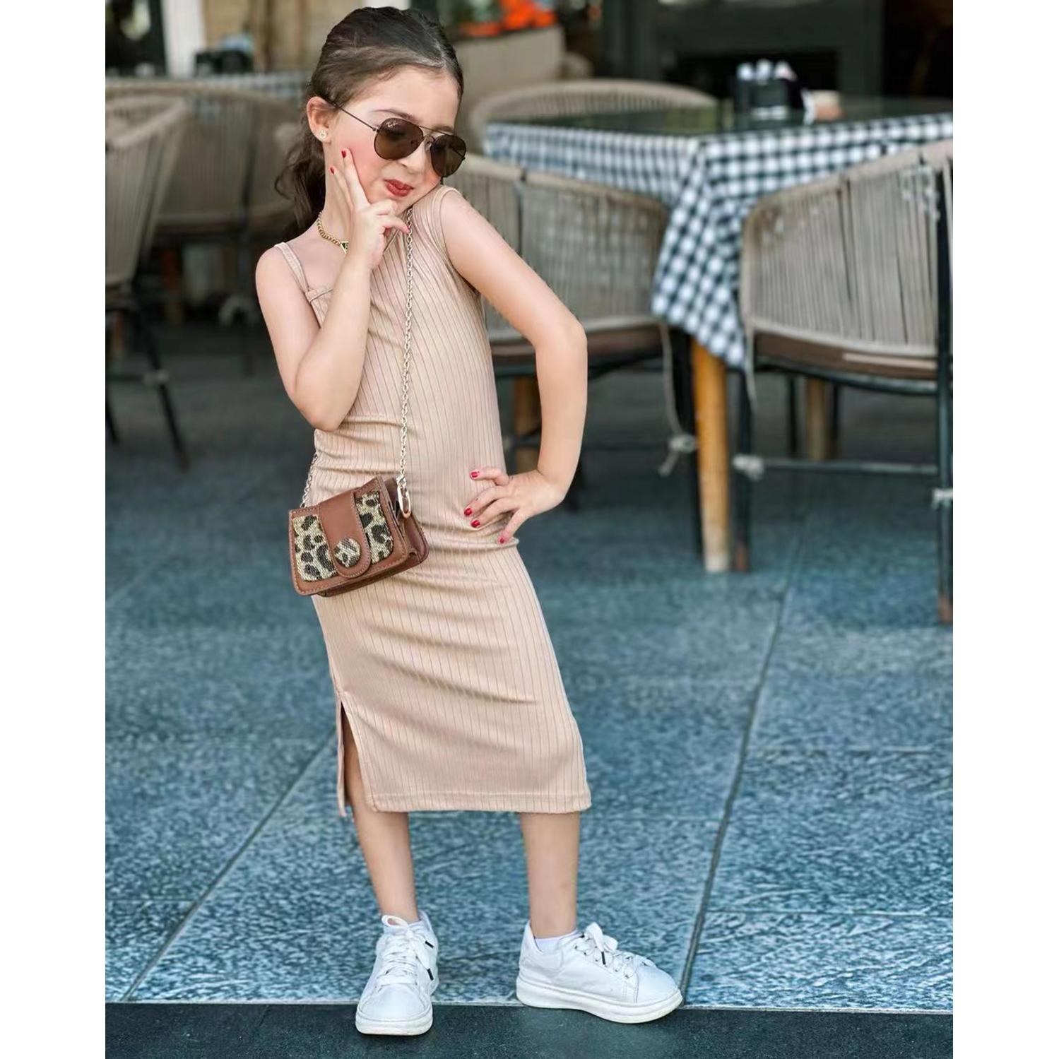 Girls Bodycon Midi Dress