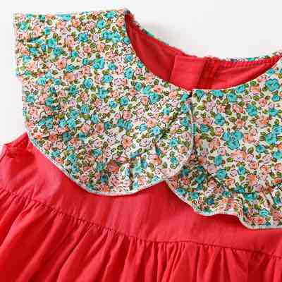 Girls Knee Length Fit & Flare Dress