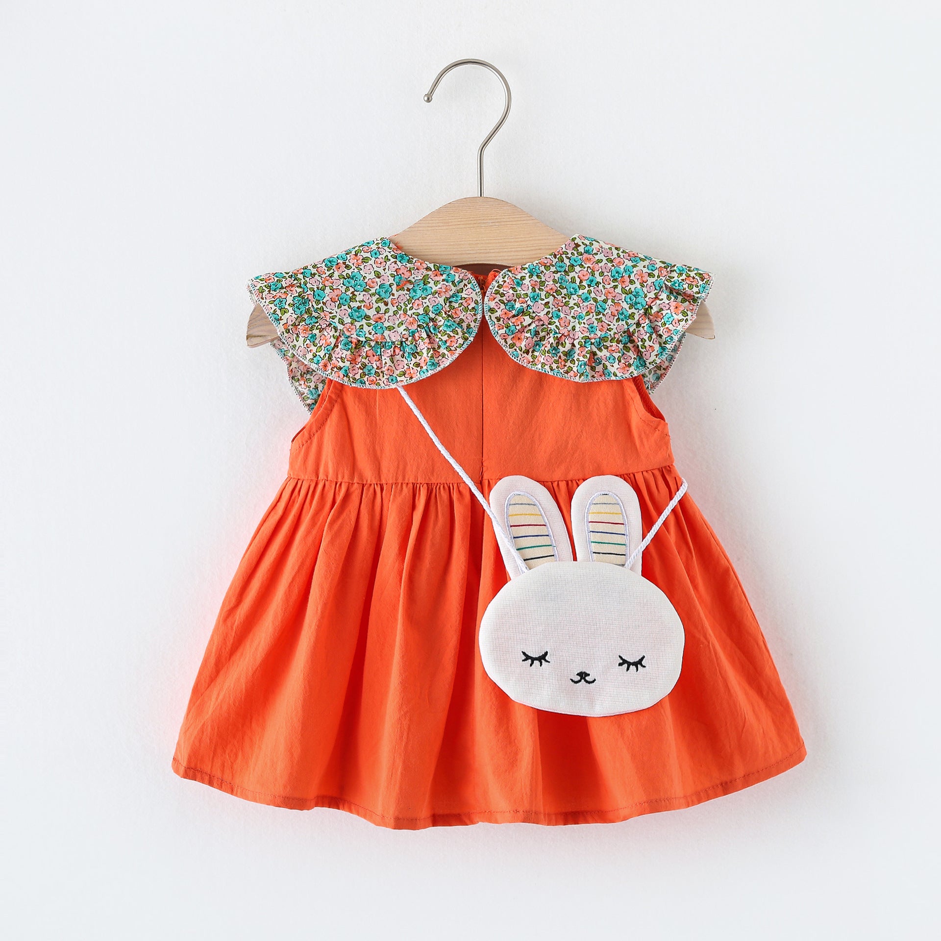 Girls Floral Print Fit & Flare Dress