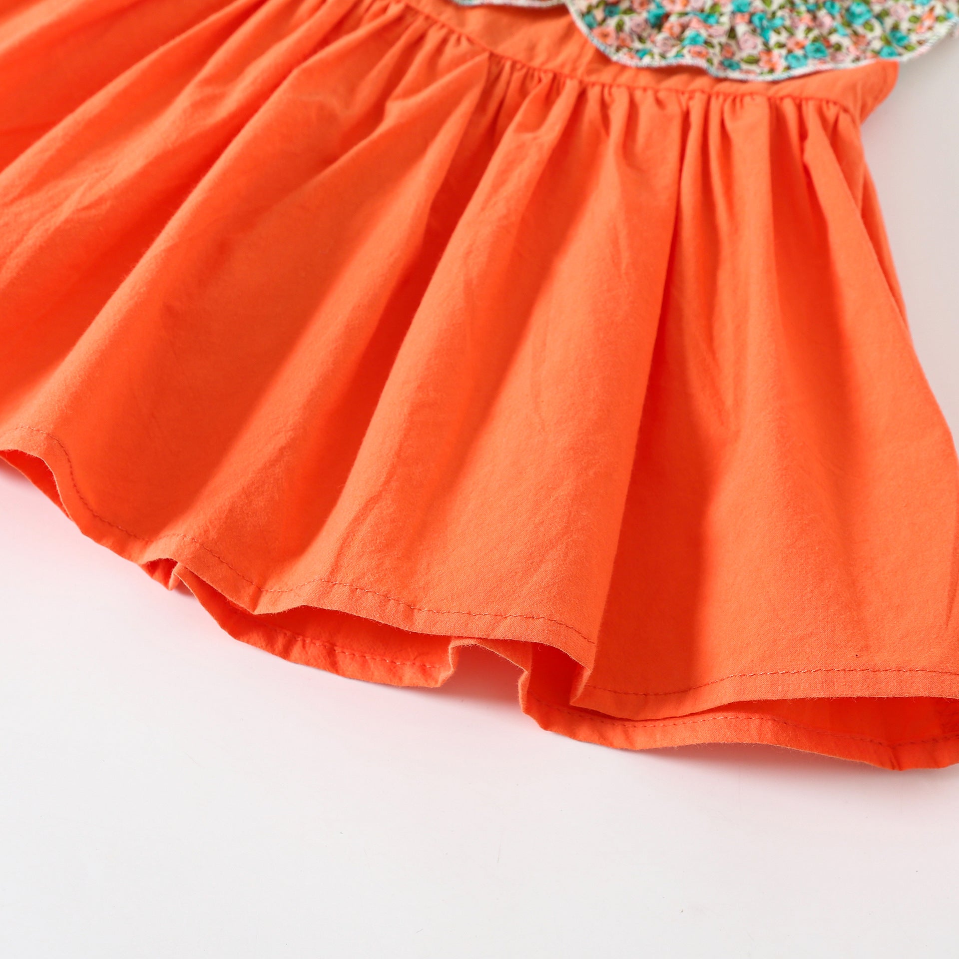 Girls Floral Print Fit & Flare Dress