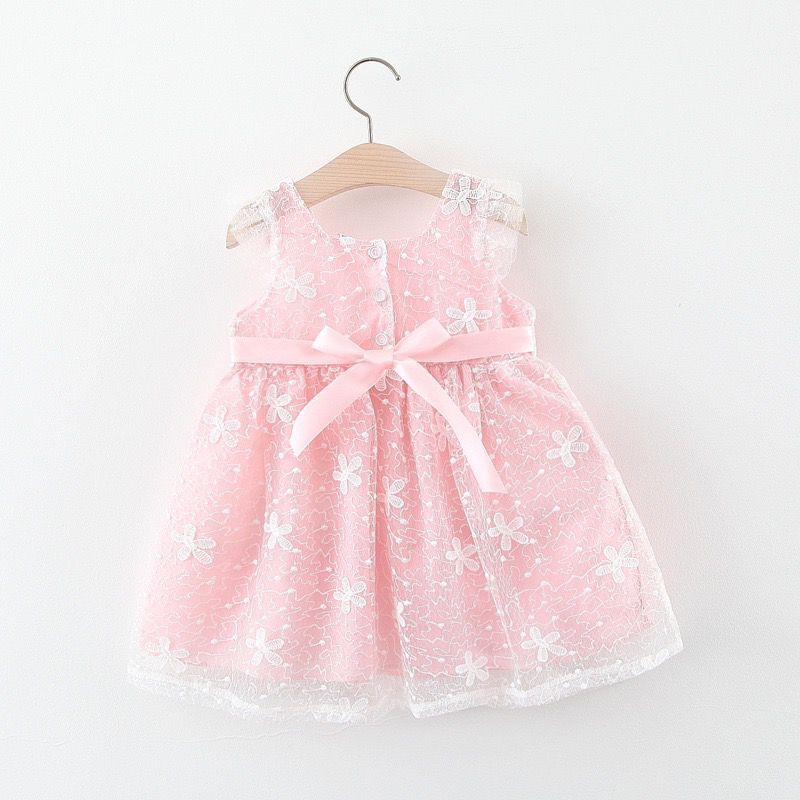 Girls Applique Fit & Flare Dress