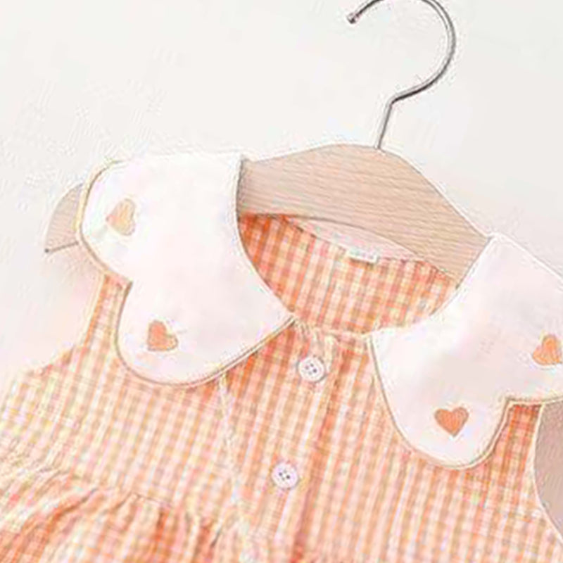 Girls Checked A-Line Dress