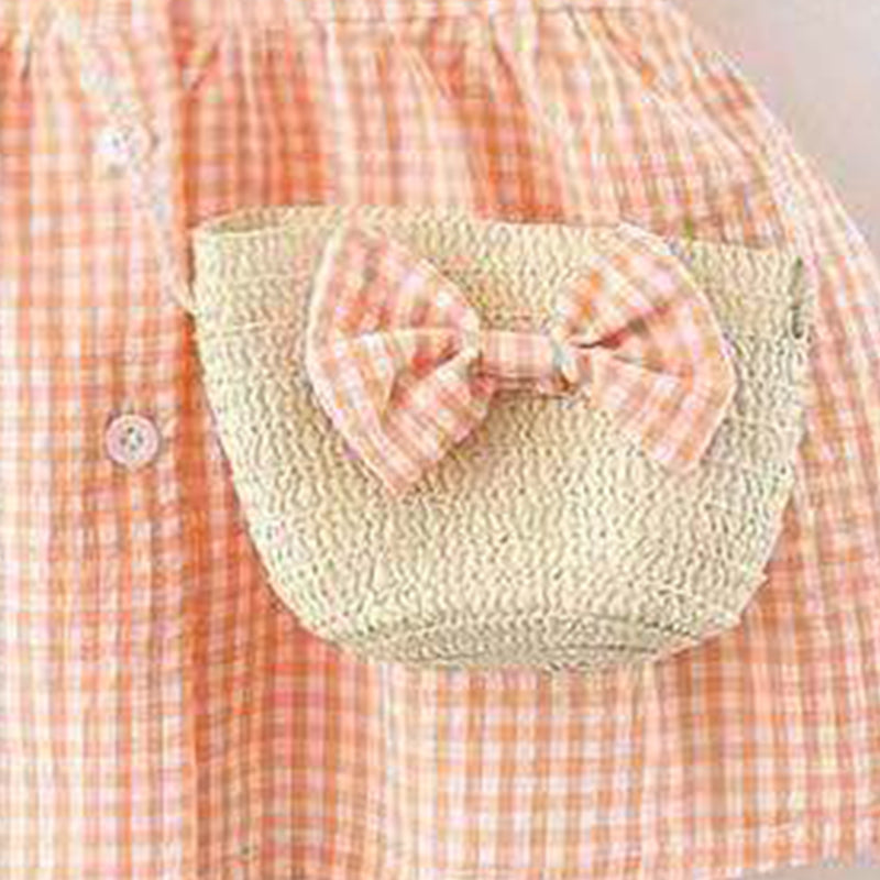 Girls Checked A-Line Dress