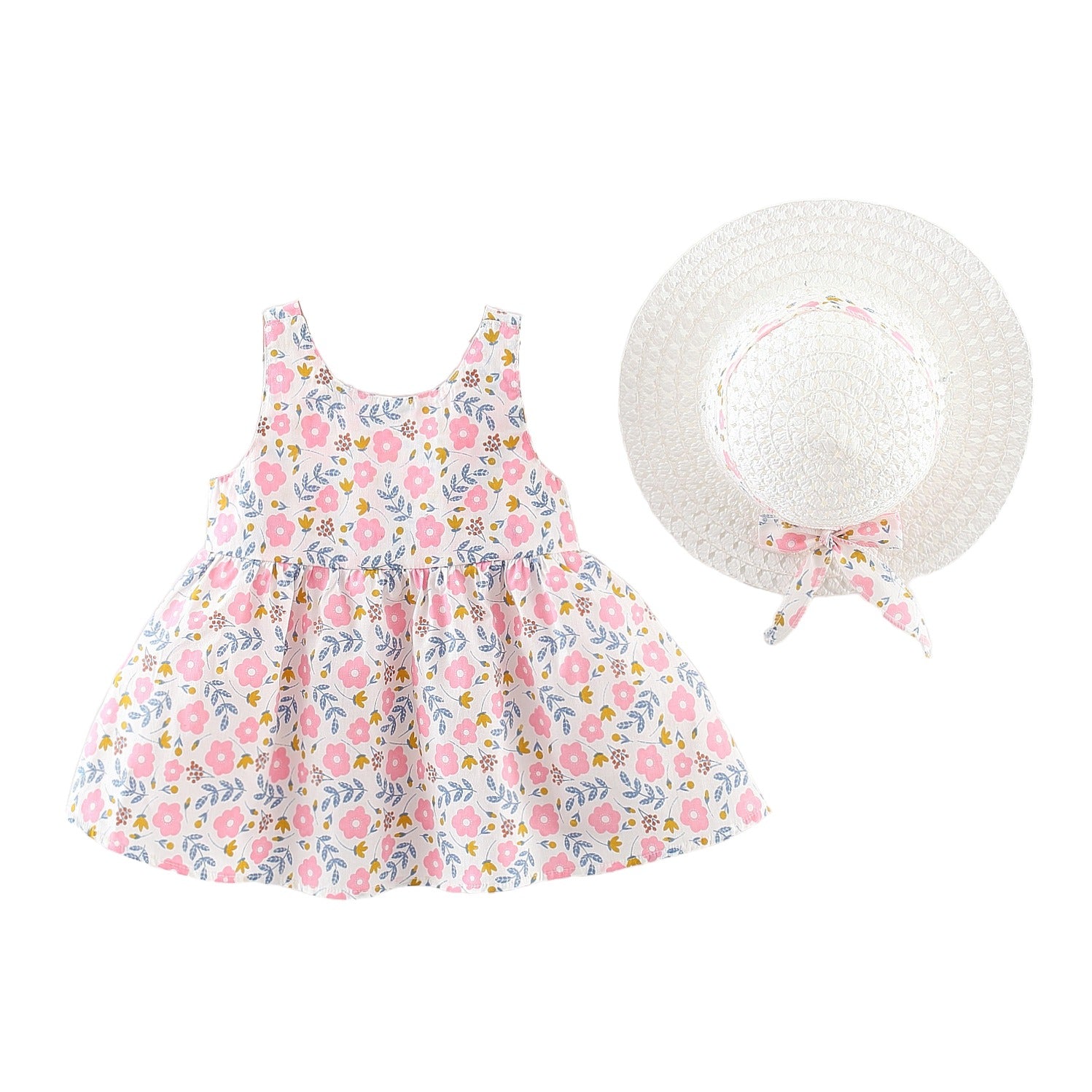 Ladies Floral Print Fit & Flare Dress